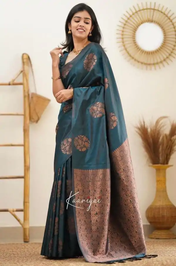 KP 4064 Peacock Green Color Soft Lichi Silk Jacquard On All Over Saree Casual, Party Wear, Wedding, Events Etc. Expected Delivery 4-6 Working Days @1249/- | Designer Sarees, Sarees, Bollywood Sarees, Creative Sarees, Embroidered Sarees, Ethnic Saree, Modern Digital sarees, Party Wear Sarees