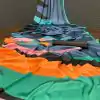 Aglow Blue Color Devsena Soft Silk Digital Printed Work Saree
