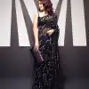 Classic Black Color Georgette Embroidery Lehenga Saree