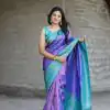 Dazzling Royal Blue Soft Silk Beautiful Rich Pallu All Over Saree