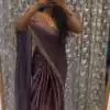 Elegant Purple Soft Jimmy Choo Embroidery Sequence Saree