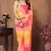 Mystical Pink Color Pure Soft Georgette Silk Design All Over Saree