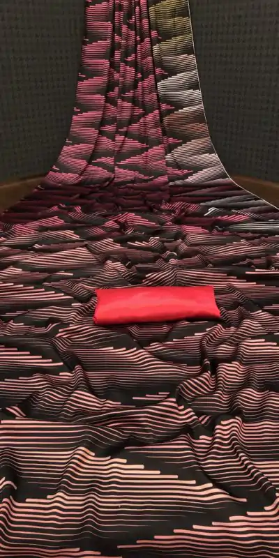 Adorable Coffee Color Devsena Soft Silk Digital Printed Saree