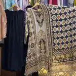 Pure Black Color Chinon Silk Digital Printed Work Sharara Suit