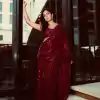 Sightly Maroon Color Georgette Digital Printed All Over Saree