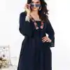 Fancy Navy Blue Color Rayon Heavy Embroidery Work Kurti