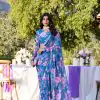 Blue Weightless Printed Pearl Saree