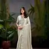 Off White Kanjivaram Weaving Saree