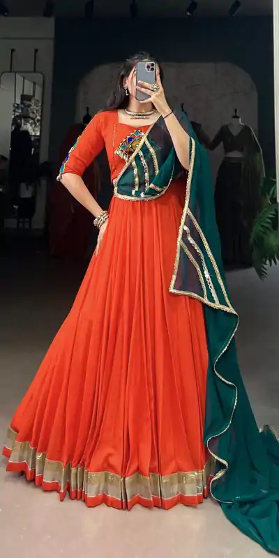 LNB 1651 Orange Color Pure Rayon Embossed Design Lace Touch Up Lehenga Choli Wedding, Party, Festive, Events Etc. Delivery 4-6 Working Days Rs 3199 | Lehenga, Bollywood Lehenga, Creative Lehenga, Designer Lehenga, Embroidered Lehenga, Party Wear Lehenga