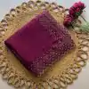 Wine Jimmy Choo Diamond Saree