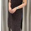 Black Cotton Printed Kurti