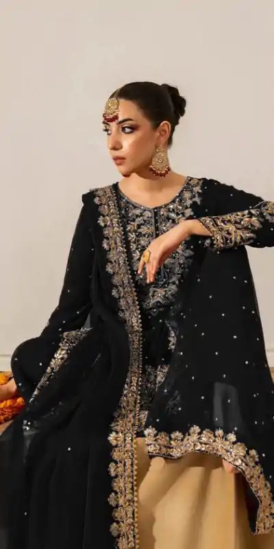 RTC 5901 Black Faux Georgette Salwar Suit Perfect for Wedding, Party, Raksha Bandhan, Eid, Pooja –. Introductory Price ₹2449. Delivery 4-6 Working Days. | Casual Suits, Jump Suits, Salwar suit, Creative suits, Designer Suits, Palazzo Suits, Party Wear Suits, Patiala Suits, Straight Suits
