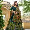 LNB 1219 Green Tasar Silk With Gotta Patti Work & Kalamkari Print Lehenga Choli . Best Price ₹2449. Delivery 4-6 Working Days. Shop now. | Lehenga, Bollywood Lehenga, Creative Lehenga, Designer Lehenga, Embroidered Lehenga, Party Wear Lehenga