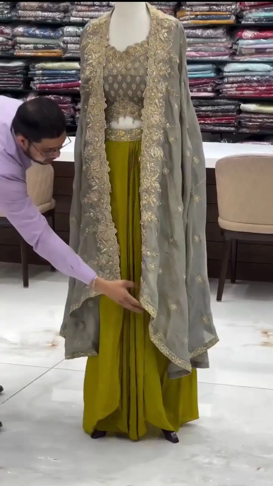 RTC 6493 Grey American Crep With Designer Work Dhoti Suit. Wedding, Party, Festive, Events Festive Deal ₹2149. Delivery 4-6 Working Days. Shop now. | Jump Suits, Tops & Bottoms, Track Suits, Salwar suit, Casual Suits, Creative suits, Designer Suits, Palazzo Suits, Party Wear Suits, Patiala Suits, Straight Suits, Trendy Wear