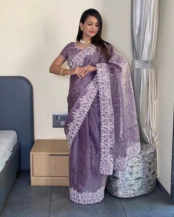 SC 239 Pink Georgette With Lace Work & Lace Border Saree . Wedding, Party, Festive, Events, Exclusive Offer ₹1599. Delivery 4-6 Working Days. Shop now. | Designer Sarees, Embroidered Sarees, Sarees, Bollywood Sarees, Creative Sarees, Ethnic Saree, Modern Digital sarees, Party Wear Sarees
