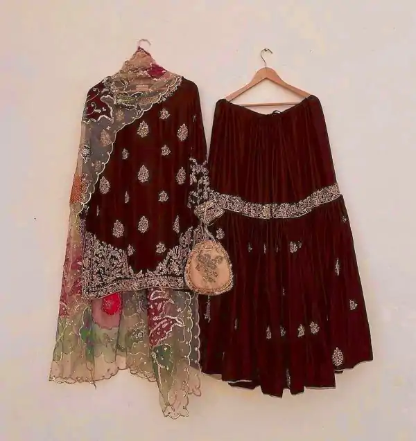  LG 1887 Maroon Color Chinnon Sequences Embroidery Work Salwar Suit Casual, Wedding, Party, Festive, Events Etc.4-6 Working Days@ 2399/-only | Casual Suits, Jump Suits, Salwar suit, Creative suits, Designer Suits, Palazzo Suits, Party Wear Suits, Patiala Suits, Straight Suits