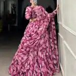 LNB 1027 Maroon Color Tabby Silk Lehenga Choli with Designer Work. Exclusive Offer ₹1999. Delivery 4-6 Working Days. Shop now. | Lehenga, Bollywood Lehenga, Creative Lehenga, Designer Lehenga, Embroidered Lehenga, Party Wear Lehenga