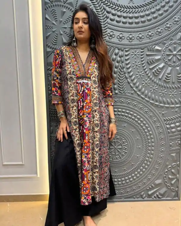 Multi Rayon Lace Work Salwar Suit