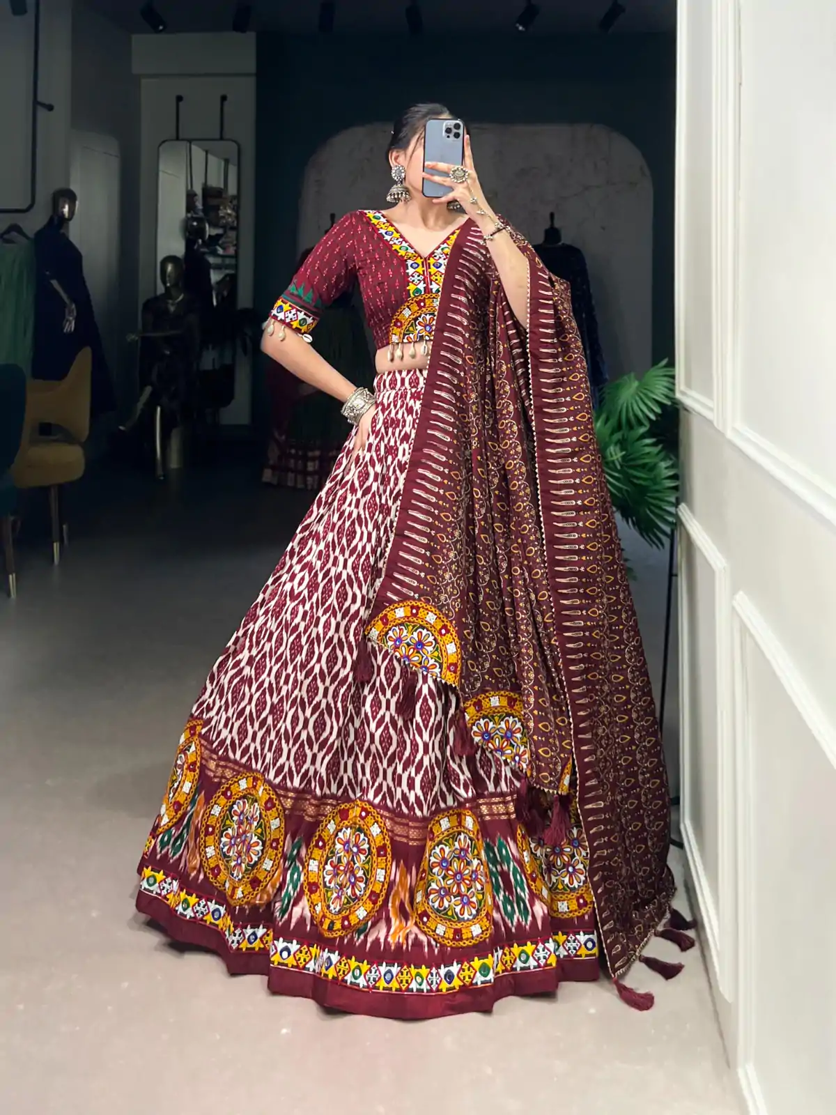 LNB 1743 Mustard Tussar Silk Gamthi Work & Mirror Work Lehenga Choli in . Available at ₹3099 only. Delivery 4-6 Working Days. Shop now. | Lehenga, Bollywood Lehenga, Creative Lehenga, Designer Lehenga, Embroidered Lehenga, Party Wear Lehenga