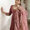 Onion Roman Simmer Silk Sequence Gown