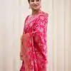 KP 4077 Pink Soft Lichi Silk Saree Perfect for Wedding, Party, Baisakhi, Temple Visit, Anniversary . Best Price ₹1349. Delivery 4-6 Working Days. | Designer Sarees, Embroidered Sarees, Sarees, Bollywood Sarees, Creative Sarees, Ethnic Saree, Modern Digital sarees, Party Wear Sarees