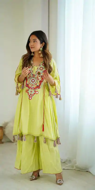 SRK 5286 Pista in Khadi Cotton Mirror Work & Embroidery Work Salwar Suit . Now at just ₹2099. Delivery 4-6 Working Days. Shop now. | Casual Suits, Jump Suits, Salwar suit, Creative suits, Designer Suits, Palazzo Suits, Party Wear Suits, Patiala Suits, Straight Suits
