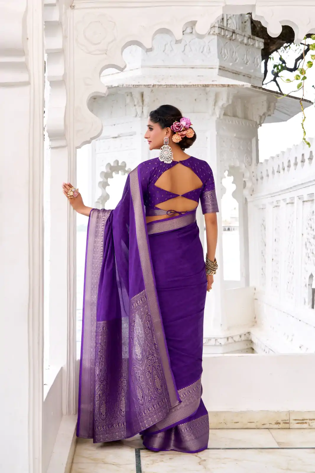 YNF 7902 Purple Color Chinon Printed With Zari Weaving Work Saree With Zari Work. Best Price ₹1549. Delivery 4-6 Working Days. Shop now. | Designer Sarees, Embroidered Sarees, Sarees, Bollywood Sarees, Creative Sarees, Ethnic Saree, Modern Digital sarees, Party Wear Sarees