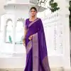 YNF 7902 Purple Color Chinon Printed With Zari Weaving Work Saree With Zari Work. Best Price ₹1549. Delivery 4-6 Working Days. Shop now. | Designer Sarees, Embroidered Sarees, Sarees, Bollywood Sarees, Creative Sarees, Ethnic Saree, Modern Digital sarees, Party Wear Sarees