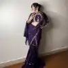 BE 280 Purple Georgette Lehenga Saree Perfect for Wedding, Party, Cultural Events, Housewarming, Ganesh Chaturthi . Affordable Price ₹2399. Delivery 4- | Lehenga, Bollywood Lehenga, Creative Lehenga, Designer Lehenga, Embroidered Lehenga, Party Wear Lehenga
