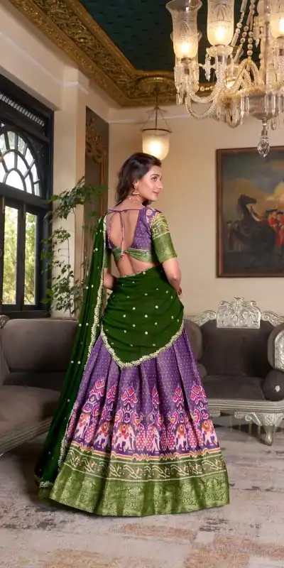 LNB 1240 Purple Kanchipuram With Embroidery Work & Zari Work Lehenga Choli ₹2499 on Available. Delivery 4-6 Working Days. Shop now. | Lehenga, Bollywood Lehenga, Creative Lehenga, Designer Lehenga, Embroidered Lehenga, Party Wear Lehenga