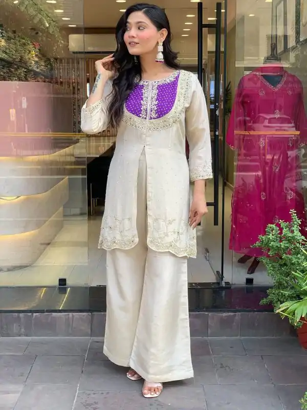 SRK 5277 Purple Mal Cotton With Embroidery Work & Bead Work Salwar Suit . Affordable Price ₹1799. Delivery 4-6 Working Days. Shop now. | Casual Suits, Jump Suits, Salwar suit, Creative suits, Designer Suits, Palazzo Suits, Party Wear Suits, Patiala Suits, Straight Suits