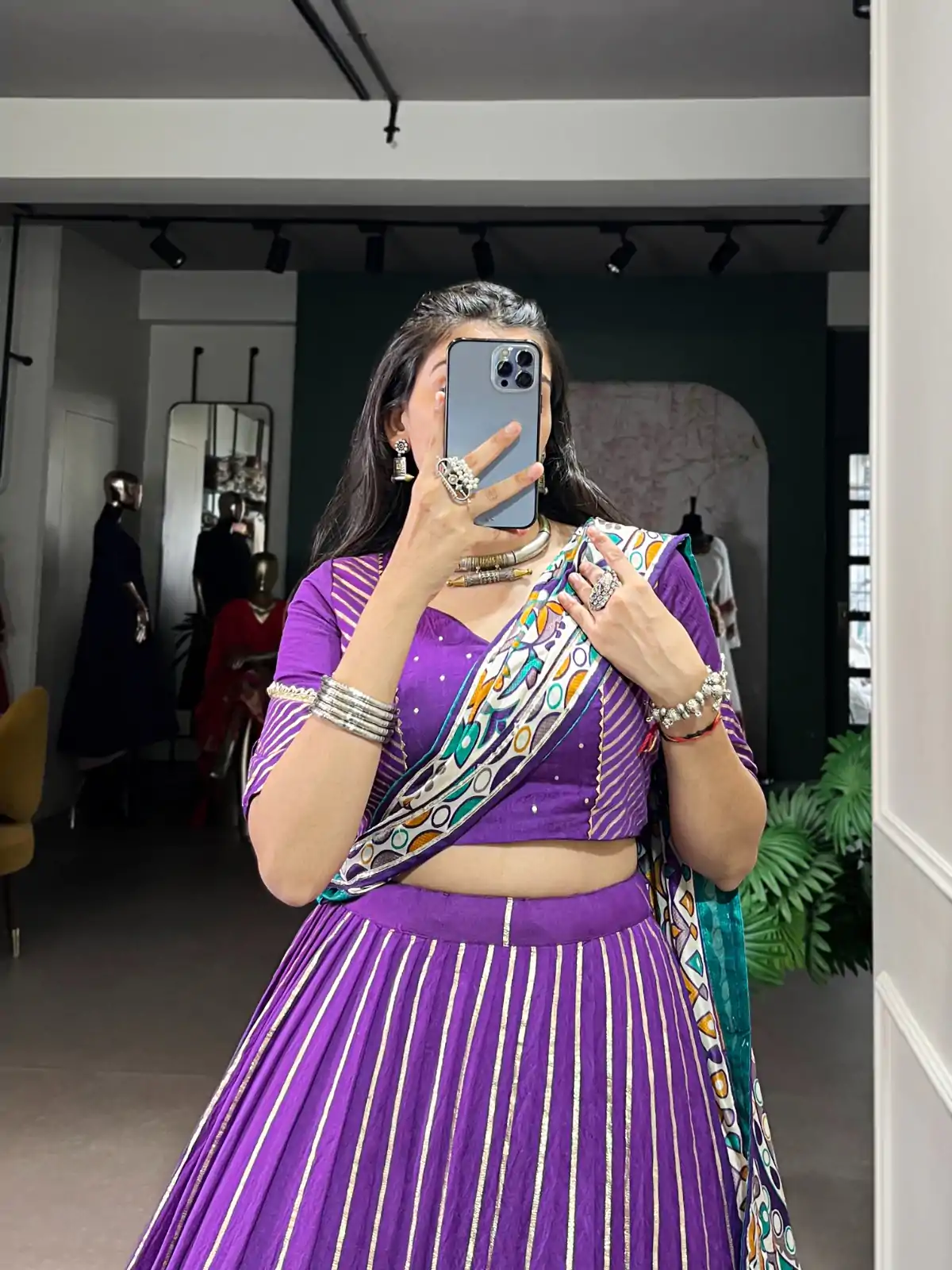 LNB 1658 Purple Pure Chanderi with Zari Work & Gotta Patti Work Lehenga Choli . Introductory Price ₹3199. Delivery 4-6 Working Days. Shop now. | Lehenga, Bollywood Lehenga, Creative Lehenga, Designer Lehenga, Embroidered Lehenga, Party Wear Lehenga