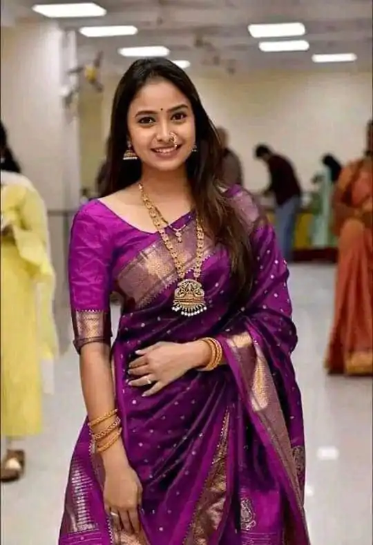 KP 3087 Purple Color Soft Lichi Silk With Lace Work & Lace Border Saree Grab it for ₹1299. Delivery 4-6 Working Days. Shop now. | Designer Sarees, Embroidered Sarees, Sarees, Bollywood Sarees, Creative Sarees, Ethnic Saree, Modern Digital sarees, Party Wear Sarees