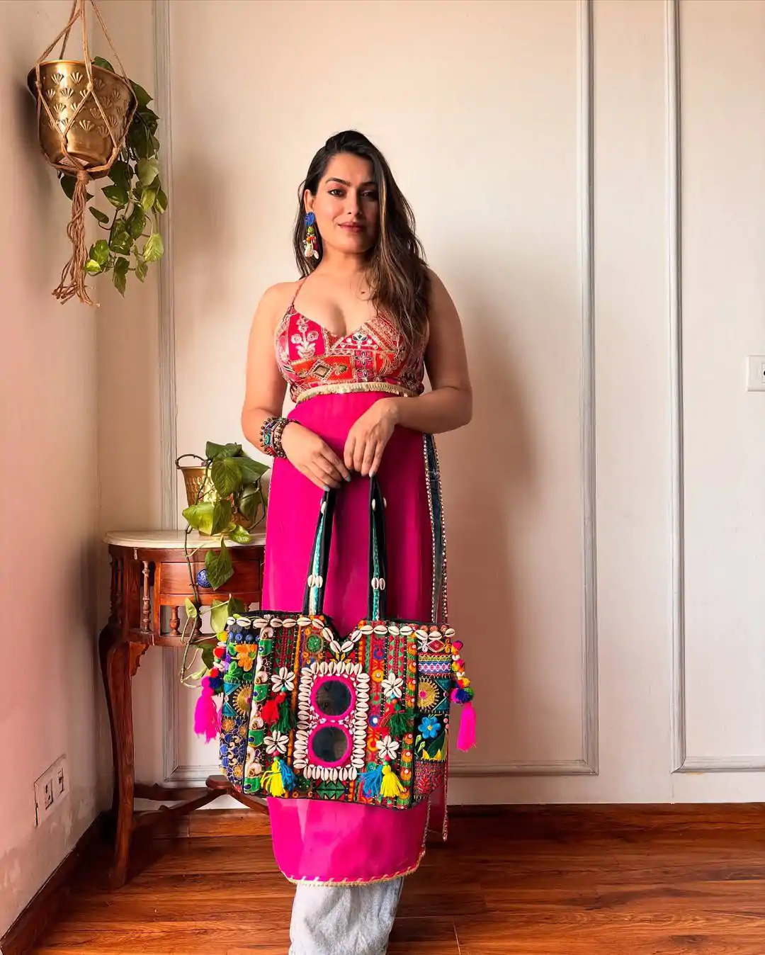 Red Georgette Embroidery Work Kurti