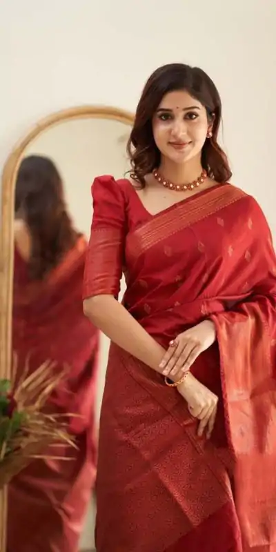 KP 5088 Red Soft Lichi Silk Cloth Saree With Lace Border & Lace Work. Best Price ₹1349. Delivery 4-6 Working Days. Shop now. | Designer Sarees, Embroidered Sarees, Sarees, Bollywood Sarees, Creative Sarees, Ethnic Saree, Modern Digital sarees, Party Wear Sarees