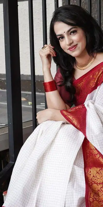 KP 3025 Red Soft Lichi Silk Saree Perfect for Wedding, Party, Baby Shower, Onam, Durga Puja . Available at ₹1449 only. Delivery 4-6 Working Days. | Designer Sarees, Embroidered Sarees, Sarees, Bollywood Sarees, Creative Sarees, Ethnic Saree, Modern Digital sarees, Party Wear Sarees