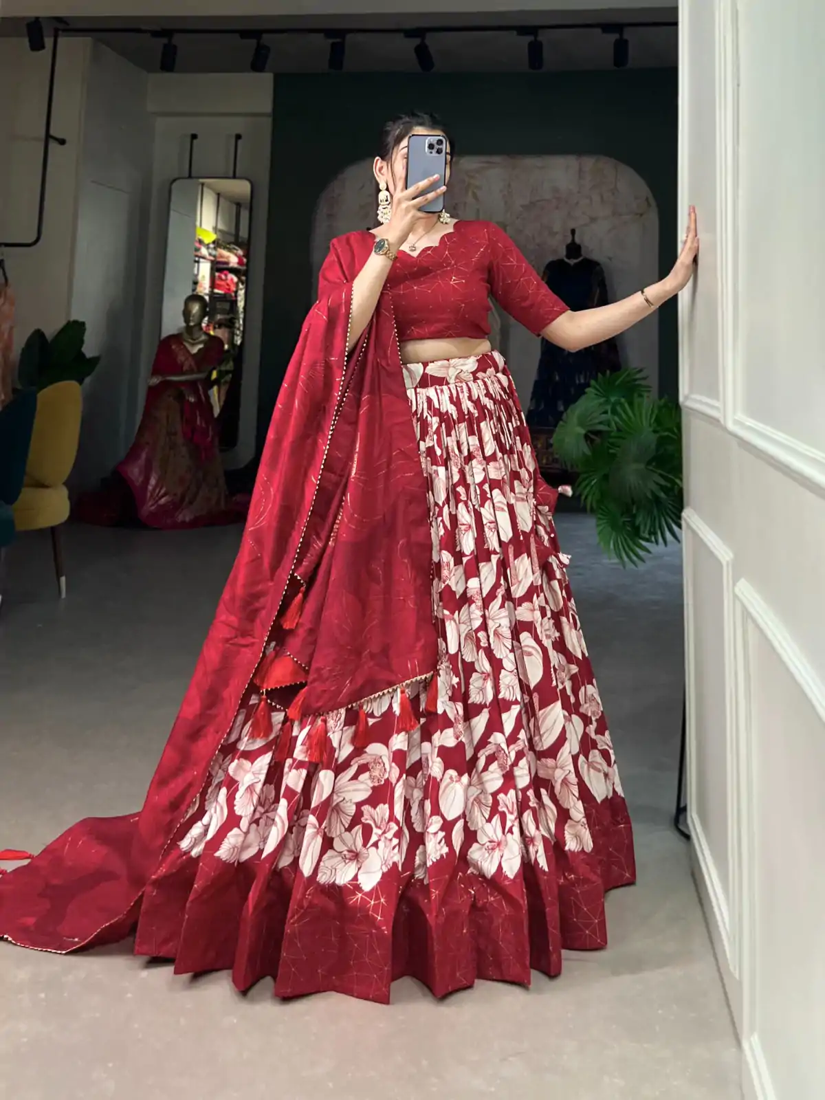 LNB 1213 Red in Tasar Silk Designer Work Lehenga Choli . Wedding, Party, Festive, Events, Special Price ₹2449. Delivery 4-6 Working Days. Shop now. | Lehenga, Bollywood Lehenga, Creative Lehenga, Designer Lehenga, Embroidered Lehenga, Party Wear Lehenga