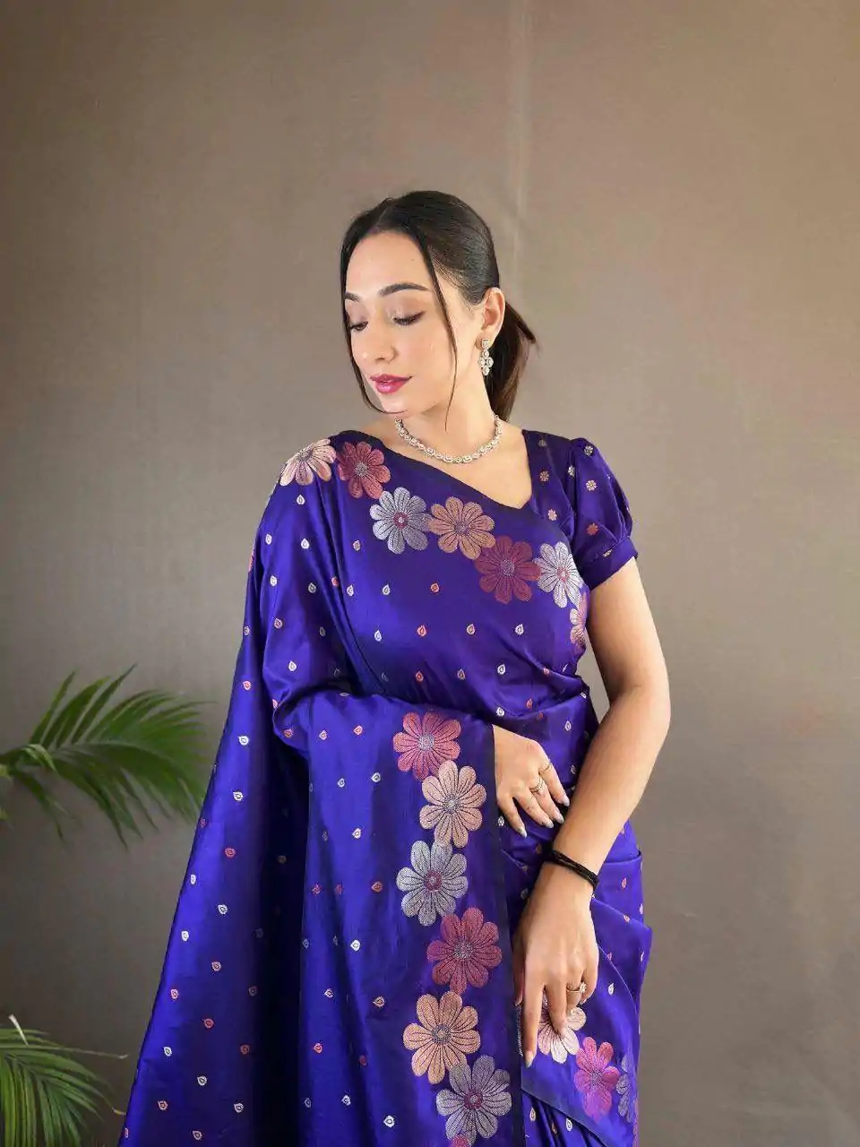 KP 6003 Royal Blue Soft Lichi Silk Cloth Lace Work & Lace Border Saree in Best Price ₹1399. Delivery 4-6 Working Days. Shop now. | Designer Sarees, Embroidered Sarees, Sarees, Bollywood Sarees, Creative Sarees, Ethnic Saree, Modern Digital sarees, Party Wear Sarees
