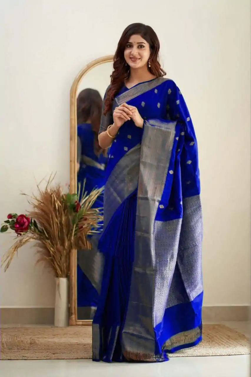 KP 5088 Royal Blue Soft Lichi Silk Cloth Saree With Lace Border & Lace Work. Best Price ₹1349. Delivery 4-6 Working Days. Shop now. | Designer Sarees, Embroidered Sarees, Sarees, Bollywood Sarees, Creative Sarees, Ethnic Saree, Modern Digital sarees, Party Wear Sarees