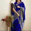 KP 5088 Royal Blue Soft Lichi Silk Cloth Saree With Lace Border & Lace Work. Best Price ₹1349. Delivery 4-6 Working Days. Shop now. | Designer Sarees, Embroidered Sarees, Sarees, Bollywood Sarees, Creative Sarees, Ethnic Saree, Modern Digital sarees, Party Wear Sarees