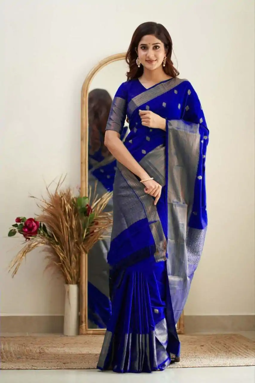 KP 5088 Royal Blue Soft Lichi Silk Cloth Saree With Lace Border & Lace Work. Best Price ₹1349. Delivery 4-6 Working Days. Shop now. | Designer Sarees, Embroidered Sarees, Sarees, Bollywood Sarees, Creative Sarees, Ethnic Saree, Modern Digital sarees, Party Wear Sarees