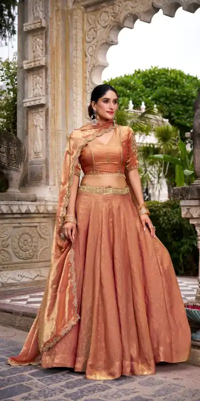 LNB 1440 Rust Fendi Sequins Work & Embroidery Work Lehenga Choli in . Introductory Price ₹2999. Delivery 4-6 Working Days. Shop now. | Lehenga, Bollywood Lehenga, Creative Lehenga, Designer Lehenga, Embroidered Lehenga, Party Wear Lehenga