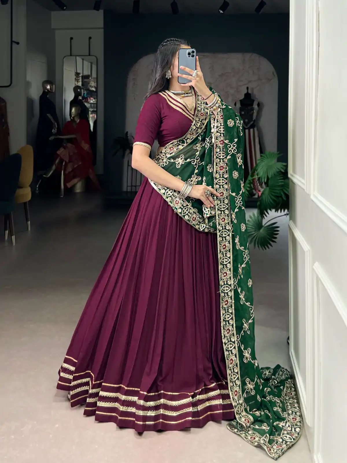 LNB 1692 Wine Pure Rayon Embroidery Work & Sequins Work Lehenga Choli in . Now at just ₹3199. Delivery 4-6 Working Days. Shop now. | Lehenga, Bollywood Lehenga, Creative Lehenga, Designer Lehenga, Embroidered Lehenga, Party Wear Lehenga