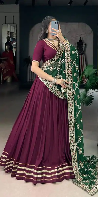 LNB 1692 Wine Pure Rayon Embroidery Work & Sequins Work Lehenga Choli in . Now at just ₹3199. Delivery 4-6 Working Days. Shop now. | Lehenga, Bollywood Lehenga, Creative Lehenga, Designer Lehenga, Embroidered Lehenga, Party Wear Lehenga