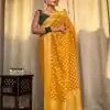 KP 5083 Yellow Soft Lichi Silk Perfect for Wedding, Party, Family Gatherings, Sangeet, Diwali Cloth. Saree. Get it for ₹1399. Delivery 4-6 Working Days. | Designer Sarees, Embroidered Sarees, Sarees, Bollywood Sarees, Creative Sarees, Ethnic Saree, Modern Digital sarees, Party Wear Sarees
