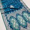 Blue Banarasi Lace Zari Work Saree
