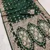 Green Banarasi Lace Zari Work Saree