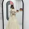PC 522 Off White Tissue Simmer Lehenga Choli Perfect for Wedding, Party, Cultural Events, Diwali, Ganesh Chaturthi – . Exclusive Offer ₹3049. Deli | Jump Suits, Salwar suit, Casual Suits, Creative suits, Designer Suits, Palazzo Suits, Party Wear Suits, Patiala Suits, Straight Suits