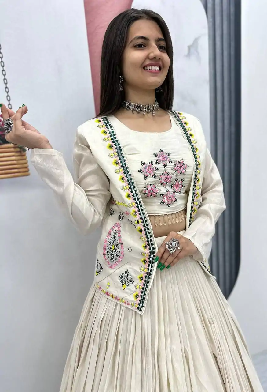 PC 522 Off White Tissue Simmer Lehenga Choli Perfect for Wedding, Party, Cultural Events, Diwali, Ganesh Chaturthi – . Exclusive Offer ₹3049. Deli | Jump Suits, Salwar suit, Casual Suits, Creative suits, Designer Suits, Palazzo Suits, Party Wear Suits, Patiala Suits, Straight Suits