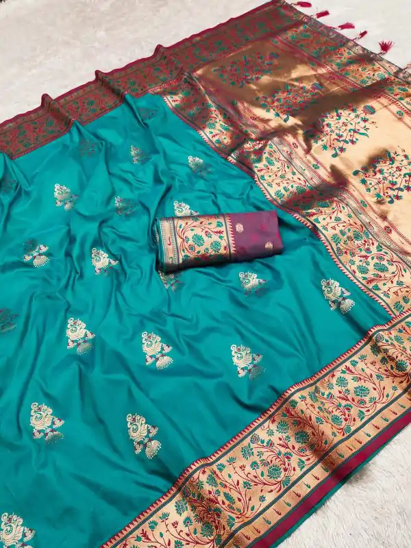 MB 28 Sky Blue in Banarasi Silk Lace Work & Zari Work Saree . Wedding, Party, Festive, Events Festive Deal ₹2399. Delivery 4-6 Working Days. Shop now. | Designer Sarees, Embroidered Sarees, Sarees, Bollywood Sarees, Creative Sarees, Ethnic Saree, Modern Digital sarees, Party Wear Sarees